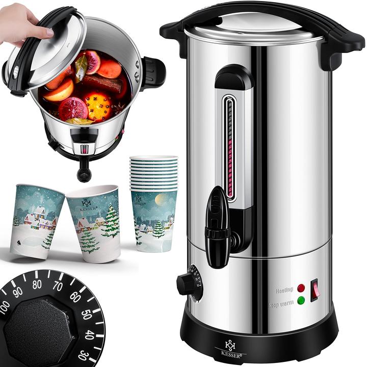 Image du produit Kesser Chaudière à vin chaud 10L acier inoxydable (10 l)