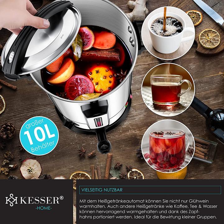 Image du produit Kesser Chaudière à vin chaud 10L acier inoxydable (10 l)