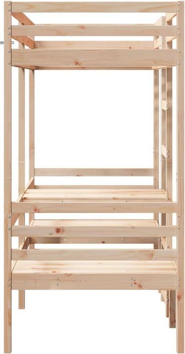 Produktbild VidaXL Hochbett mit Schreibtisch & Stühlen (90 x 190 cm)