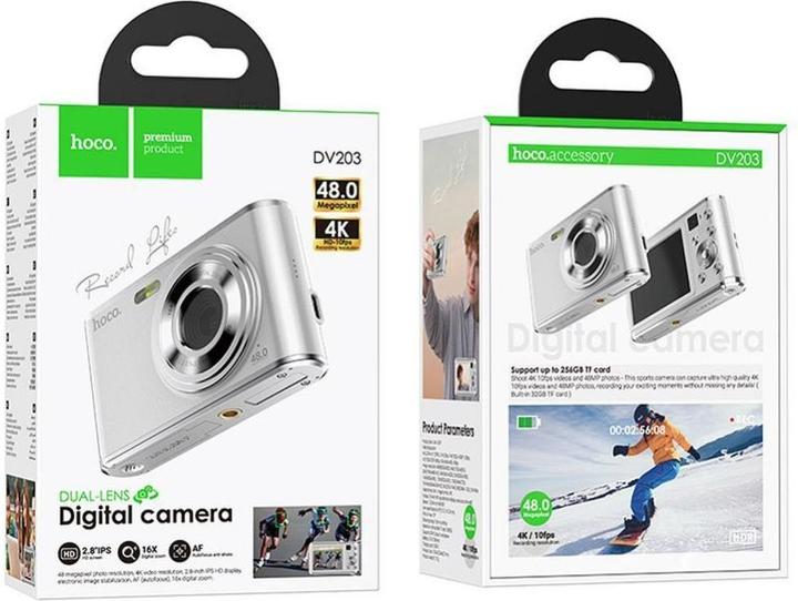 Immagine prodotto Hoco Headphone with microphone dual lens digital camera 13M pixels DV203 white