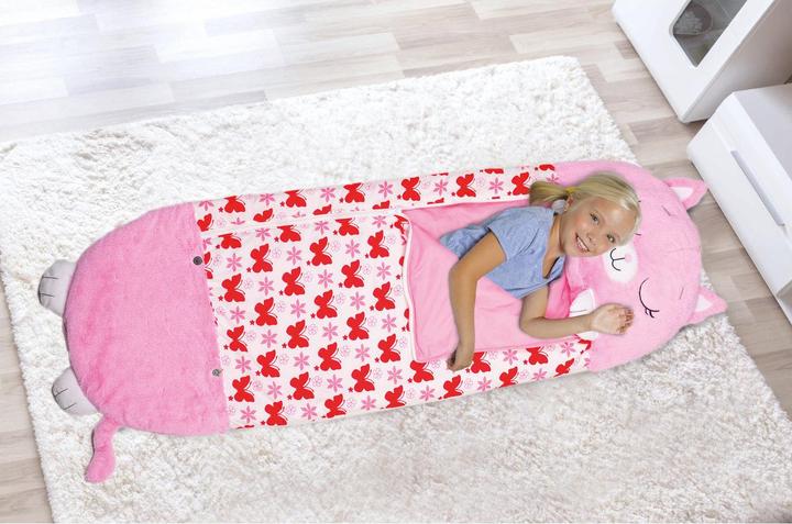 Actual product image Happy Nappers Nappers Cat pink | Large 6-12 years | Play - cuddle - sleep | Children's sleeping bag (137 cm)
