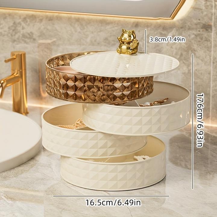 Actual product image Only-Bags.Store Multi-layered storage box with large capacity for jewellery and cosmetics, dustproof