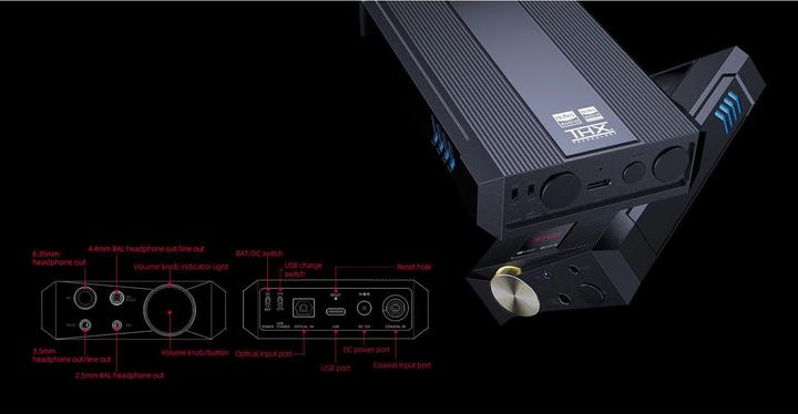 Actual product image FiiO Q7 (USB-DAC, Display, gain switch, Bluetooth)