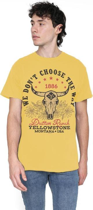 Immagine prodotto Yellowstone Maglietta Teschio Grande Uomo (XL)