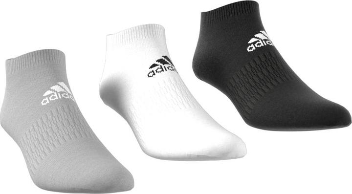 Productafbeelding adidas 3 paar performance no show sneakersokken unisex korte sok, kleur:zwart - wit - grijs, sok (XL)
