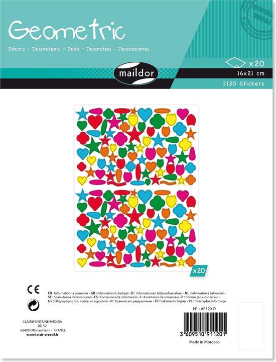 Actual product image Maildor Sticker, Geometric