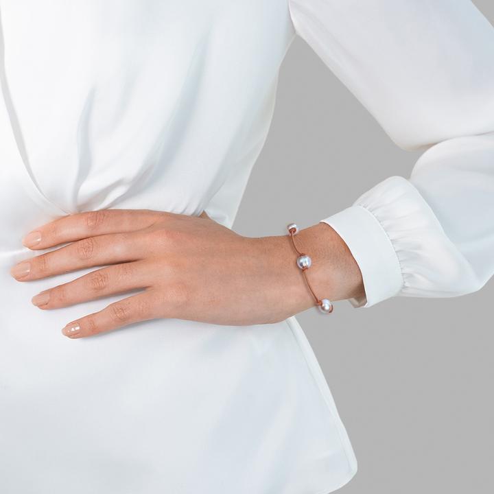 Produktbild Valero Pearls Damen Sterling Silber Süsswasser-Zuchtperle gelbgold - 28649 (19 cm, Sterling Silber)