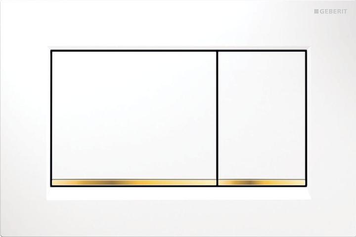 Produktbild Geberit Bettigungsplatte Sigma 30 wei/vergold/wei 115.883.KK.1