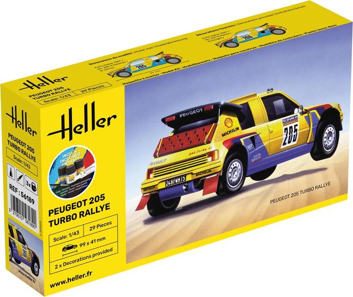 Produktbild Heller STARTER KIT Peugeot 205 Turbo Rally