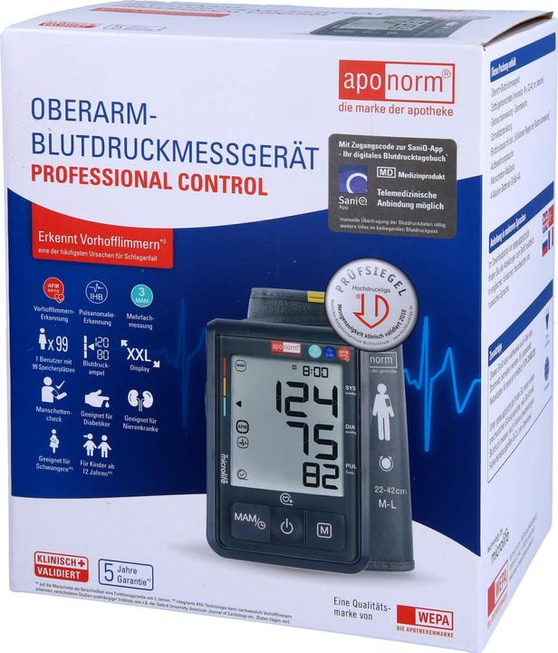 Aponorm Bmg Pro Contr Upper, 1 pezzo (Sfigmomanometro per braccio)