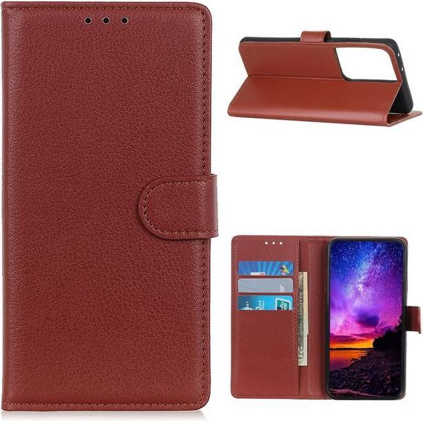 Actual product image MU Classic Litchi Leather Bookcover Series (Samsung Galaxy S21 Ultra)