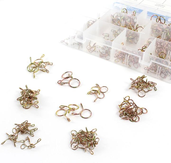 Produktbild XPOtool Federklemmen Set 290tlg Schlauchschellen Schlauchklemmen 5-13mm Schlauch