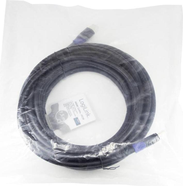Productafbeelding LogiLink HDMI (Type A) - HDMI (Type A) (7.50 m, HDMI)