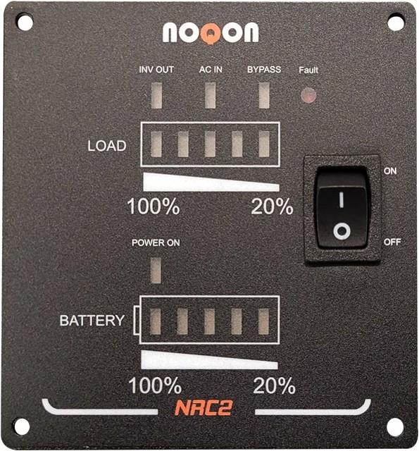 Actual product image Noqon NRC2 Remote control with charge level indicator for inverters