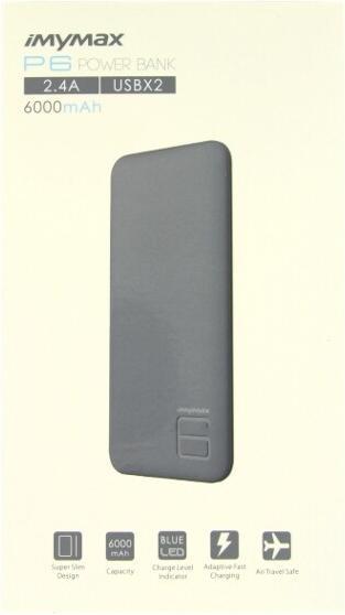 Actual product image Mymax iMYMAX Power Bank 6.000mAh grey P6 (6000 mAh)