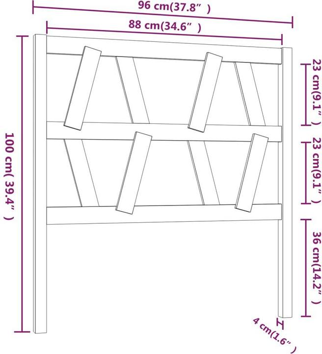 Image du produit VidaXL Lamech (96 x 4 x 100 cm)