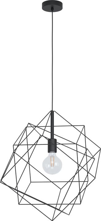 EGLO Lampada a sospensione STRAITON 1x E27, Nero (E27)