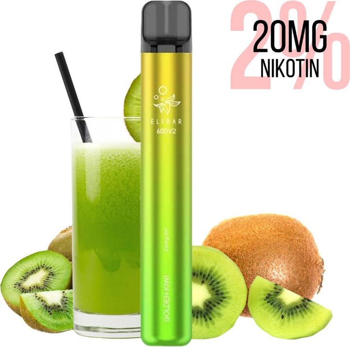 Produktbild Elfbar 600 V2, Golden Kiwi - Vape
