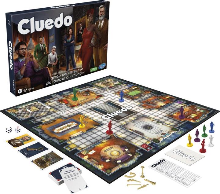 Immagine prodotto Hasbro Gaming Gioco da tavolo Cluedo, Cluedo ridisegnato per 2-6 giocatori, gioco investigativo, gioco per (Italiano)