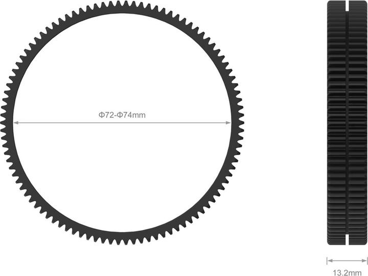 SmallRig 72- 74 Seamless Focus Gear Ring 3293