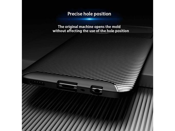 Actual product image Screenguard Samsung Galaxy A02s Cover Carbon Design TPU Case (Samsung Galaxy A02s)