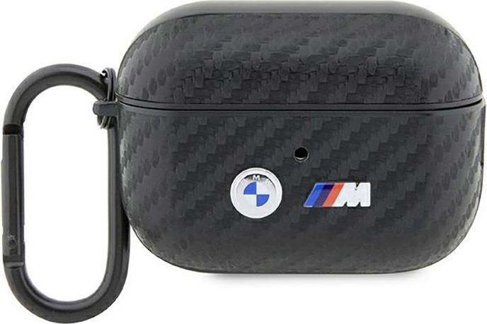 Image du produit BMW BMAP2WMPUCA2 AirPods Pro 2 gen cover czarny/black Carbon Double Metal Logo (Manchon pour casque d'écoute)