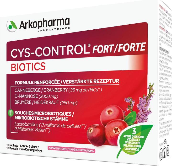 Actual product image Arkopharma Cys-Control Forte (15 Piece, Beutel, 88 g)
