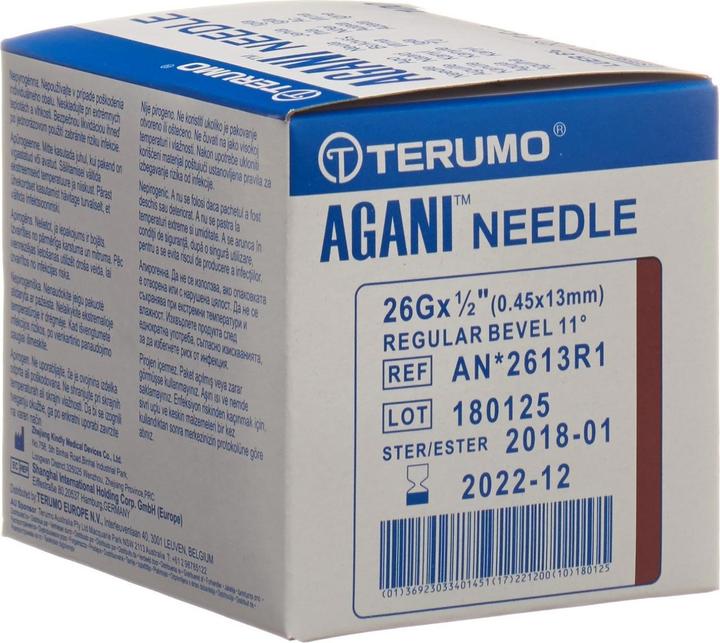 Terumo Aga Einmalk 26G 0.45x13mm bra 100