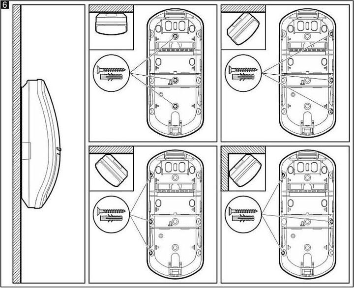 Produktbild Satel SLIM-DUAL-LUNA motion detector Passive infrared (PIR) sensor/Microwave sensor White (24 m)