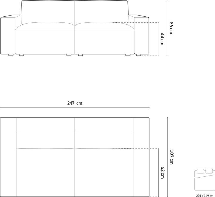 Actual product image Micadoni Jodie (3-seater)