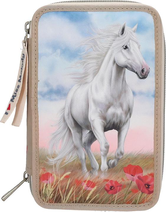 Depesche Miss Melody 3-Fach Federtasche Poppy Sand