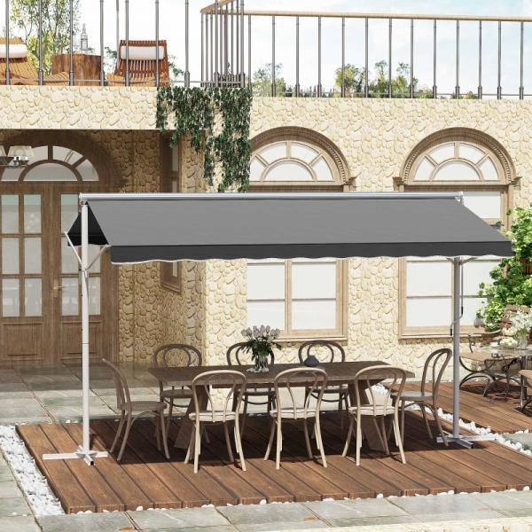 Produktbild Outsunny Standmarkise mit Faltarm (2.94 m)