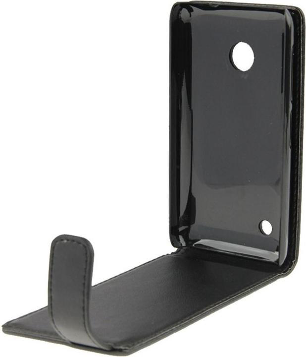 Produktbild König Design Handyhülle Schutzhülle Flip Handytasche für Nokia Lumia 530 Schwarz (Nokia Lumia 530)