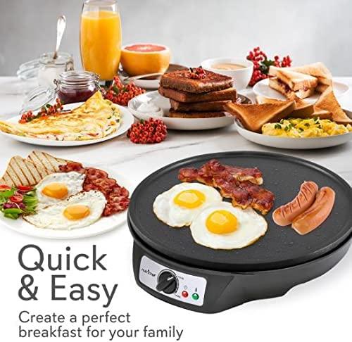 Actual product image Nutrichef Electric Griddle Crepe Maker
