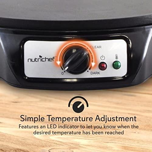 Actual product image Nutrichef Electric Griddle Crepe Maker