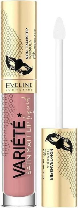 Actual product image Eveline Variete Satin Matt Lip Liquid Lipstick With Hyaluronic Acid 02 5Ml (02 - Raspberry Cream)