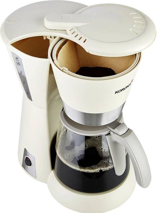 Immagine prodotto Korona 10205 Caffettiera Grigio Sabbia Capacità Tazze=10 Pentola in vetro