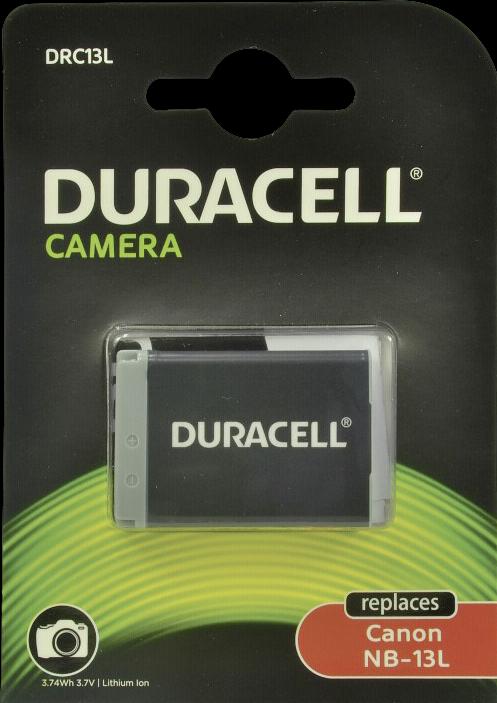 Actual product image Duracell Li-Ion battery 1010 mAh for Canon NB-13L (Camera battery)