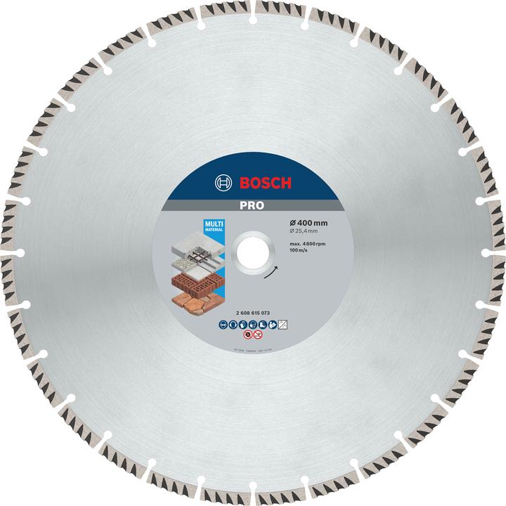Actual product image Bosch Professional Zubehör PRO Multi Material diamond cutting disc, 400 x 25.4 mm