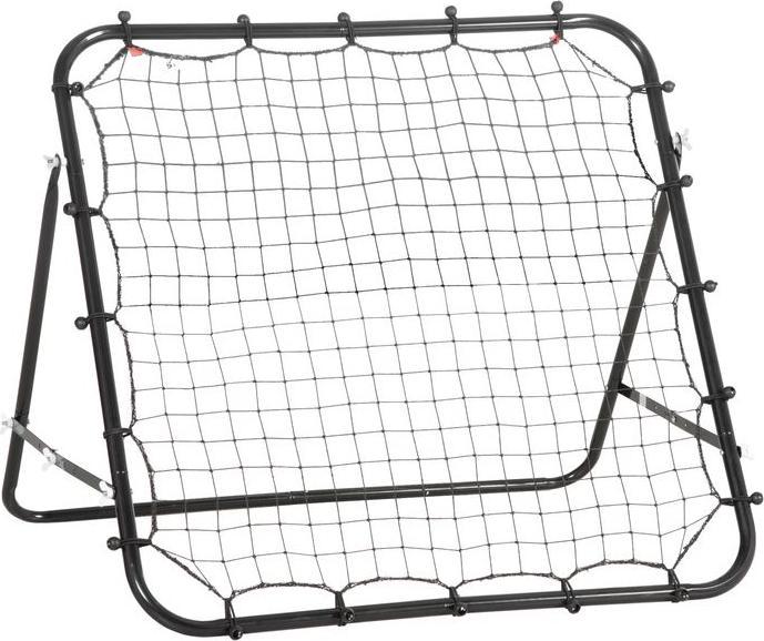 Produktbild Swisshandel24 Fussball Rebounder Kickback Tor Rückprallwand Netz, Metallrohr+PE Gewebe, 96 x 80 x 96 cm, Schwarz