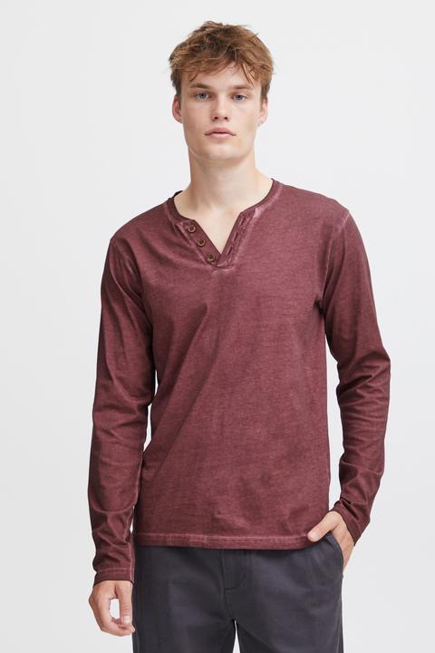 Actual product image Solid Tinox Men's Longsleeve With V-Neck Made Of 100% Cotton (L)