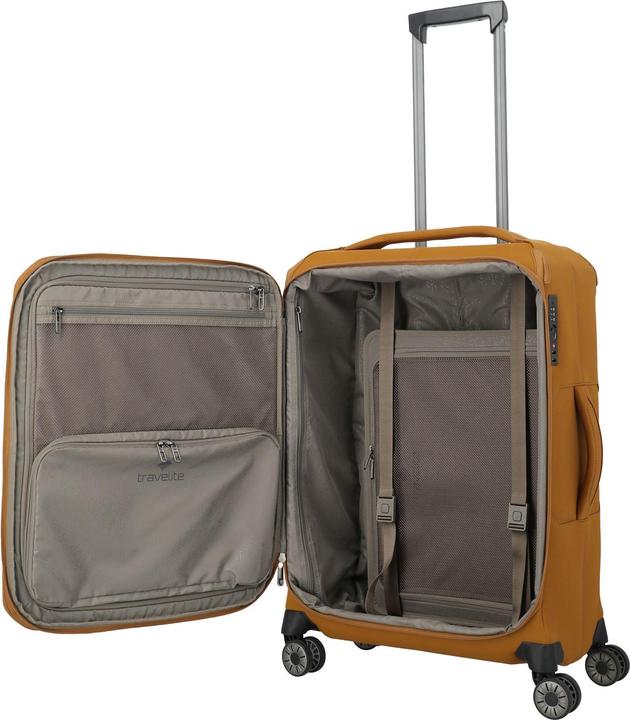 Actual product image Travelite Priima 4 Rollen Kabinentrolley M 68 cm mit Dehnfalte (62 l)