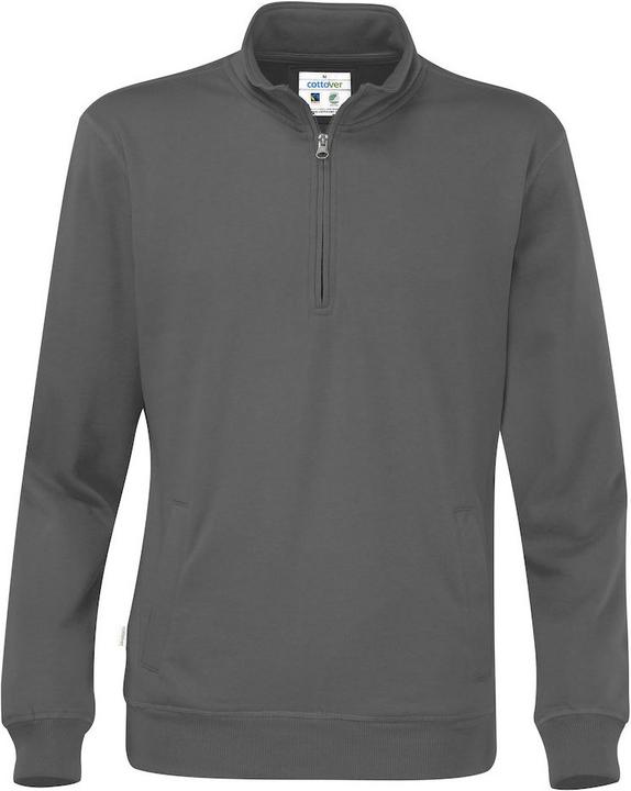 Cottover Sweatshirt Mit Halbem Reissverschluss