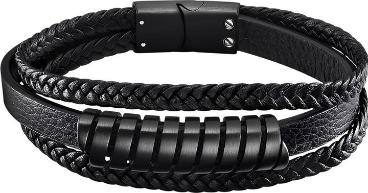 Lotus Style - MenÂ's leather bracelet Urban Man LS2208-2 / 3 (M) (22 cm, Edelstahl, Leder)