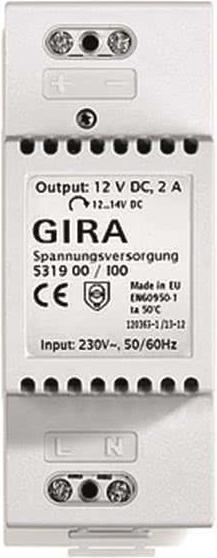 Actual product image Gira Power supply 12VDC 2A 531900 Electronics