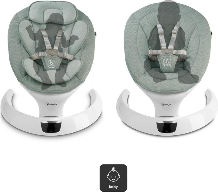 Actual product image BabyGo Swing grün