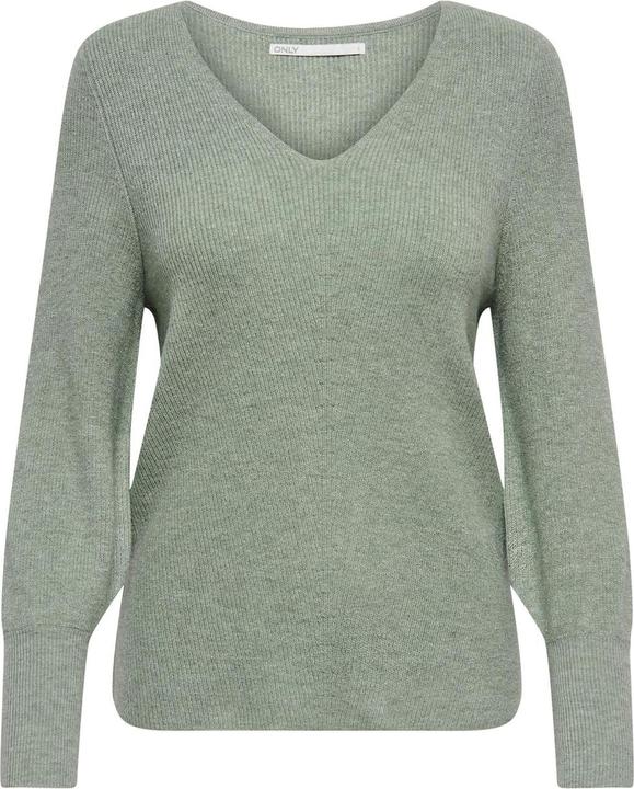 Only Lang V-Ausschnitt Strickpullover