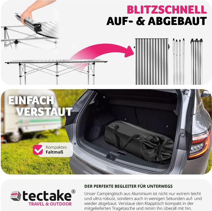 Produktbild tectake Camping Klapptisch