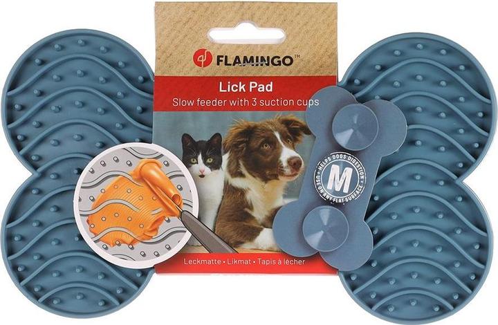 Actual product image Flamingo Lick mat Yummee Petrol