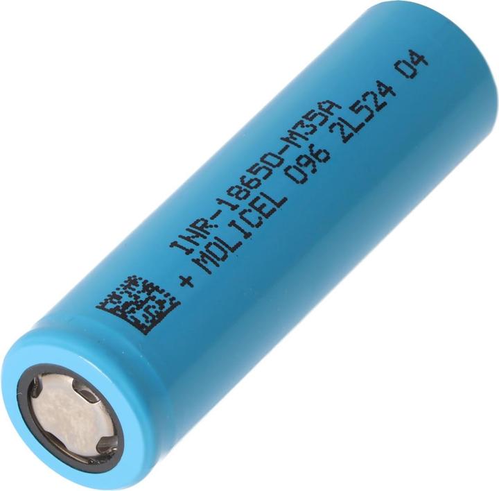 Actual product image Molicel Battery INR18650-M35A 3500mAh 10A unprotected, flat rate (3500 mAh)